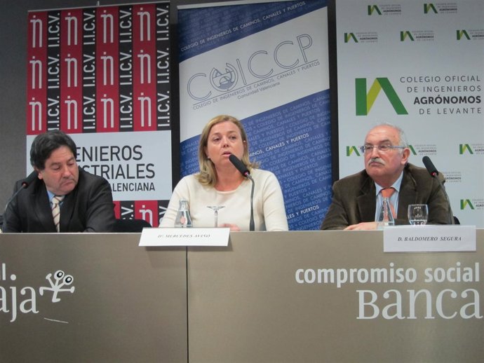 Los Decanos Autonómicos De Industriales, Caminos Y Agrónomos En Rueda De Prensa.