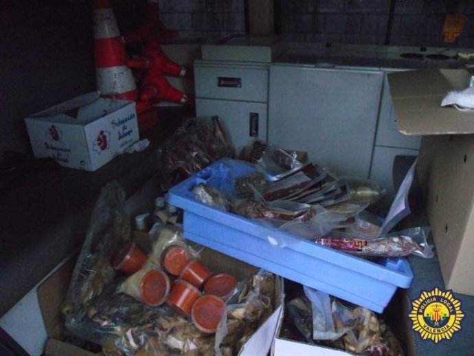 Alimentos Intervenidos En Un Almacén De Valencia