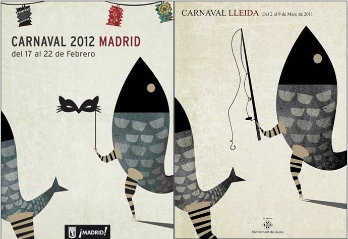 Cartel Carnaval Madrid Y Lleida