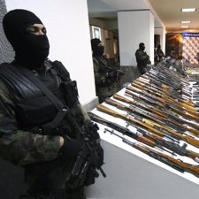 El Ejército mexicano se incauta de más de 400 armas
