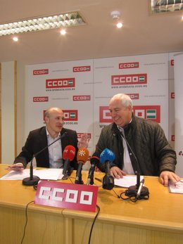 El Secretario General De CCOO-A, Francisco Carbonero (Derecha)