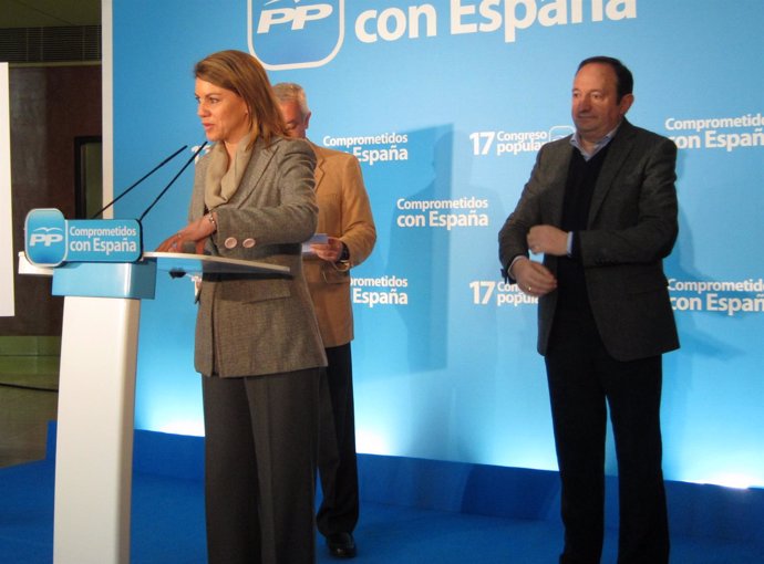 Cospedal, Hoy Junto A Javier Arenas Y Pedro Sanz