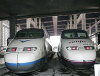 RENFE tiene locomotoras de reserva en Zaragoza para hacer frente a la ola de frío polar