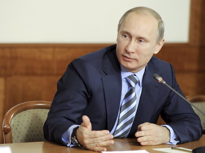 El Primer Ministro Ruso Y Candidato Presidencial, Vladimir Putin