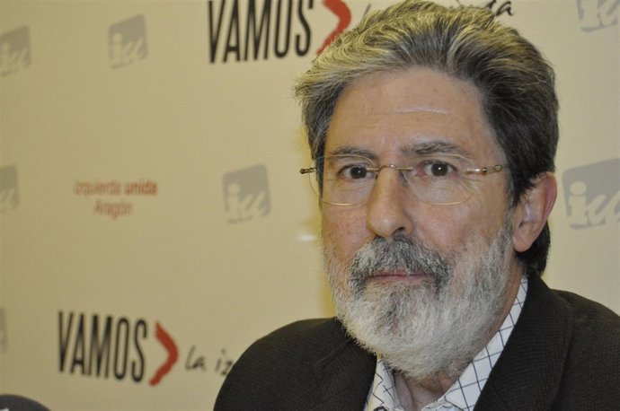 El Coordinador General De IU-Aragón, Adolfo Barrena. 