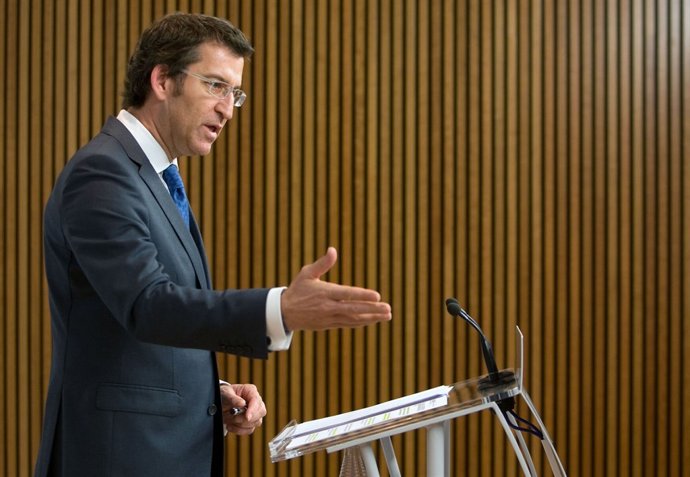 Alberto Núñez Feijóo Tras El Consello
