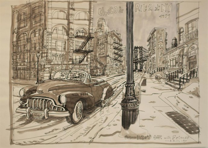 Dibujo De Mariscal Para 'Chico Y Rita'