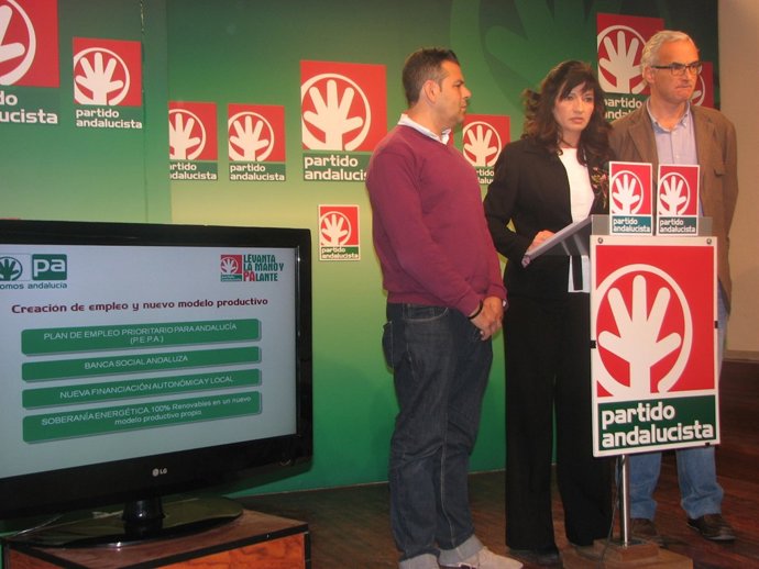 Pilar González, En Rueda De Prensa En La Sede Del PA