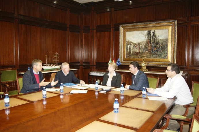 Reunión De La Diputación De Almería Con Miembros De Lufthansa