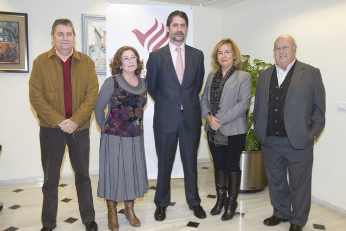 Cañadilla (Centro) Con Los Representantes De Las Cuatro Asociaciones