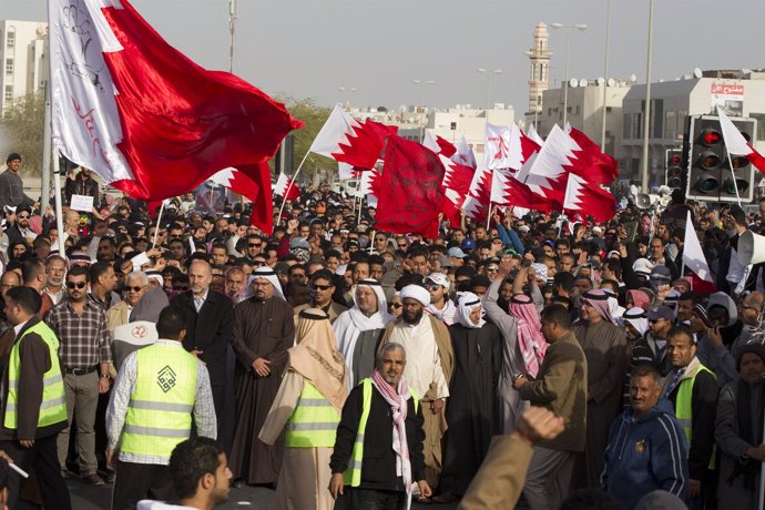 Manifestación Antigubernamental En Bahréin