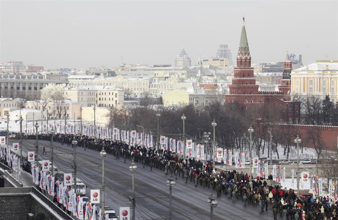 Protestas En Moscú Contra Putin