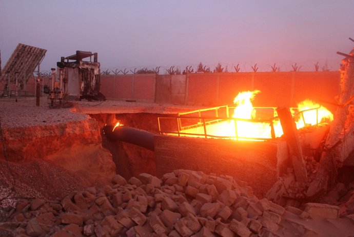 Explosión de un Gasoducto de Sinaí del Norte