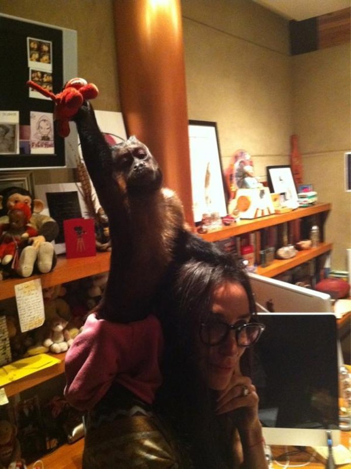 Demi Moore Con Mono