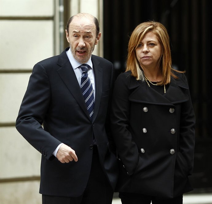 Imagen De Rubalcaba Con Elena Valenciano