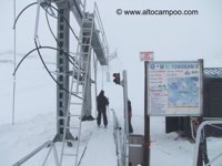 La estación de esquí de Alto Campoo sigue cerrada por el temporal de nieve y viento