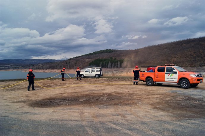 Una Intervención De La Agrupación De Protección Civil De Logroño