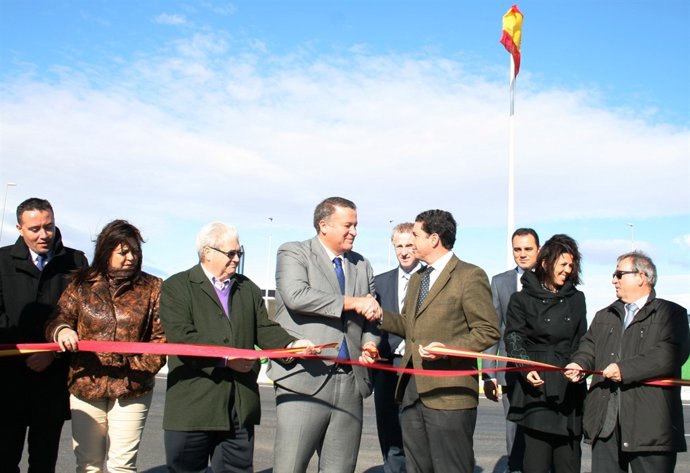 Inauguración De La Glorieta Que Da Acceso Al Polígono Lo Bolarín, En La Unión