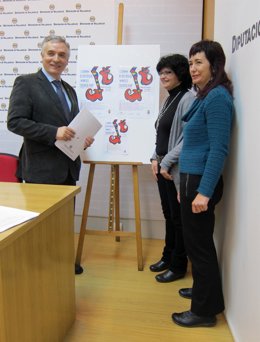 Artemio Domínguez, Pilar Fernández Y Asunción Bautista En La Presentación