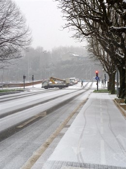 Nieve En San Sebastián.
