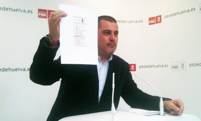 El Secretario De Organización Del PSOE De Huelva, Jesús Ferrera. 