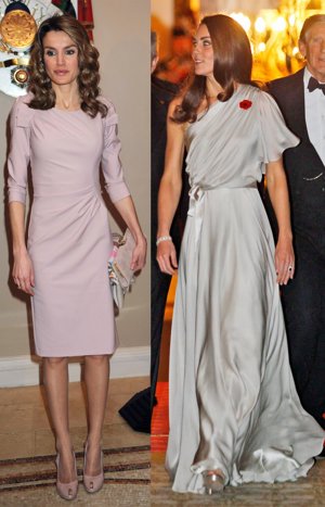 Montaje De Doña Letizia Y La Duquesa De Cambridge 