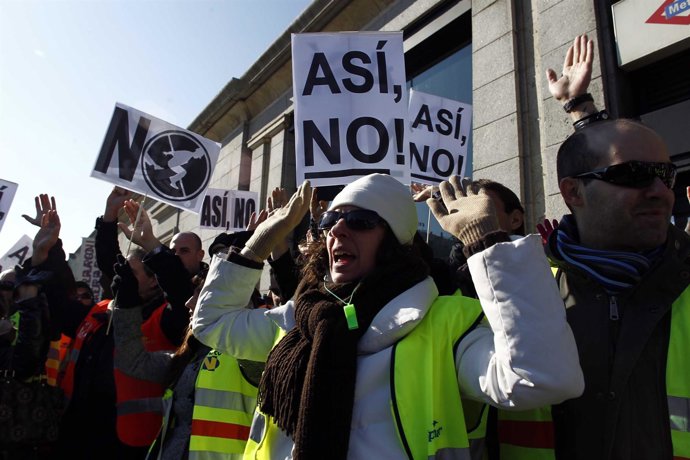 Concentración De Spanair En Fomento
