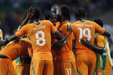 La Selección De Costa De Marfil Celebra El Pase A La Final