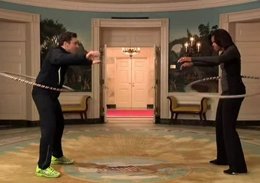 Michelle Obama Vence Al Rey De Los Retos: Jimmy Fallon