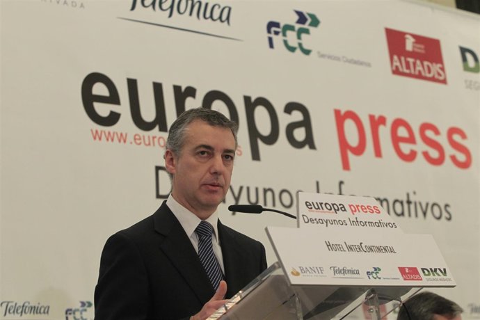 Imagen De Iñigo Urkullu, En Los Desayunos De Europa Press
