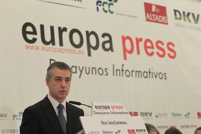 Imagen De Iñigo Urkullu, En Los Desayunos De Europa Press