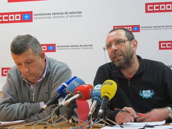 Ignacio Quintana Y Juan José Palacios (CCOO),Rueda De Prensa Sobre Inmigración