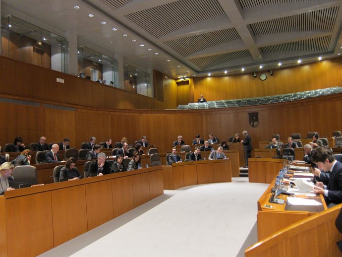 Un Momento De La Sesión Plenaria De Las Cortes