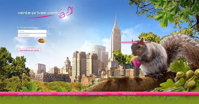 Página Web Vente-Privee