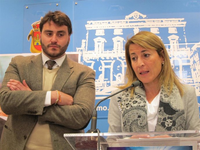 Elena Nevado Y Jorge Suárez , Alcaldesa Y Concejal De Turismo De Cáceres.