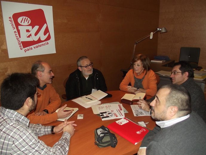 Reunión De EUPV Con Sindicatos