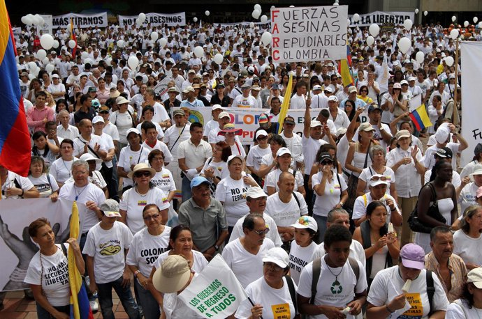 Manifestación En Colombia Contra Las FARC