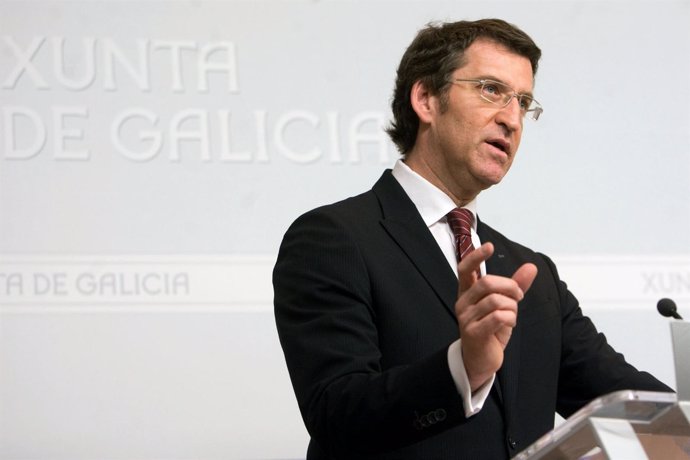 El Presidente Alberto Núñez Feijóo Tras El Consello