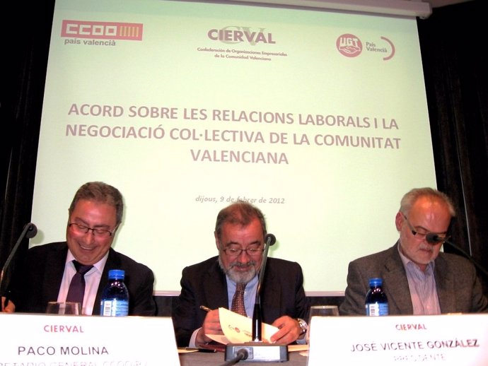 Paco Molina, José Vicente González Y Conrado Hernández