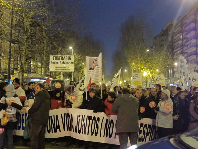 Manifestación Contra ERE De Teka En Santander_9 De Febrero