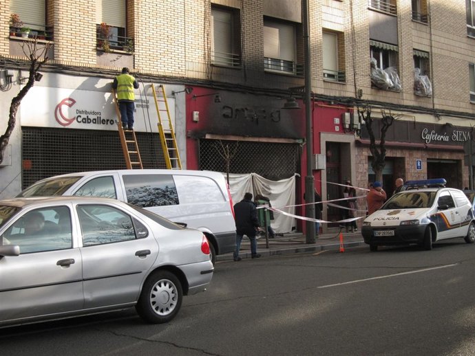 Imagen Del Local Incendiado