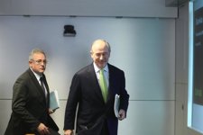 Rodrigo Rato Y Francisco Verdú Presentan Los Resultados De Bankia