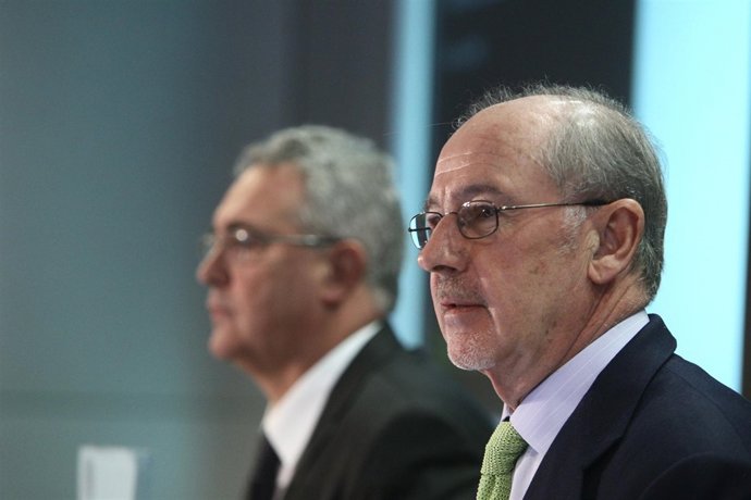 Rodrigo Rato Y Francisco Verdú Presentan Los Resultados De Bankia