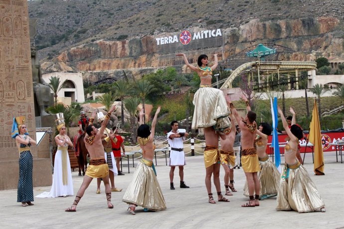 Presentación De La Nueva Temporada Del Parque De Atracciones Terra Mítica