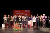 PSOE aprueba su lista con el 75,7% de los votos, encabezada por Teresa Jiménez, De la Chica y Aguilera