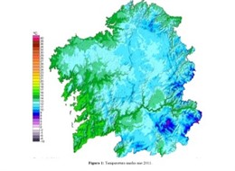 Mapa De Temperatura Media En 2011