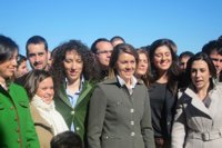 Cospedal: "Por muchas pancartas que haya en la calle son más los que quieren que el Gobierno trabaje para crear empleo"