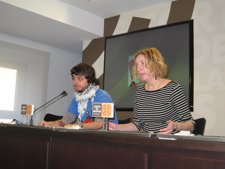 Patricia Luquin Y Fran López, En La Rueda De Prensa