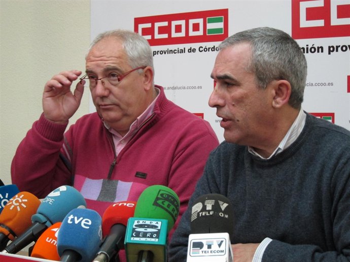 Carbonero (Izda.) Junto Al Secretario Provincial De CCOO-Córdoba