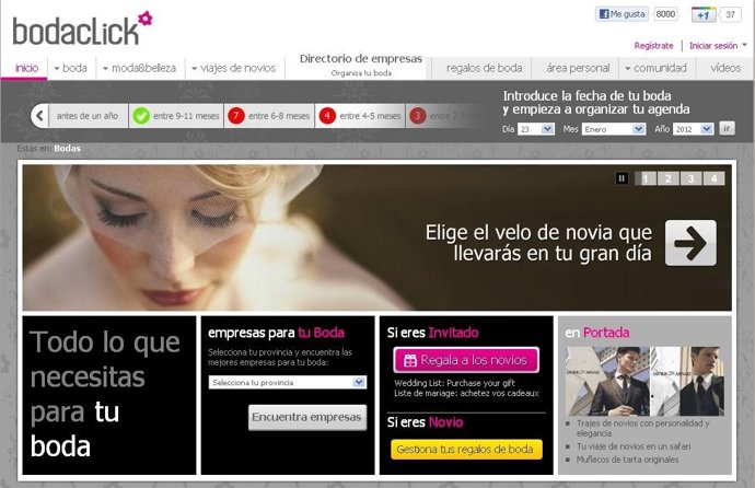 Página Bodaclick.Com